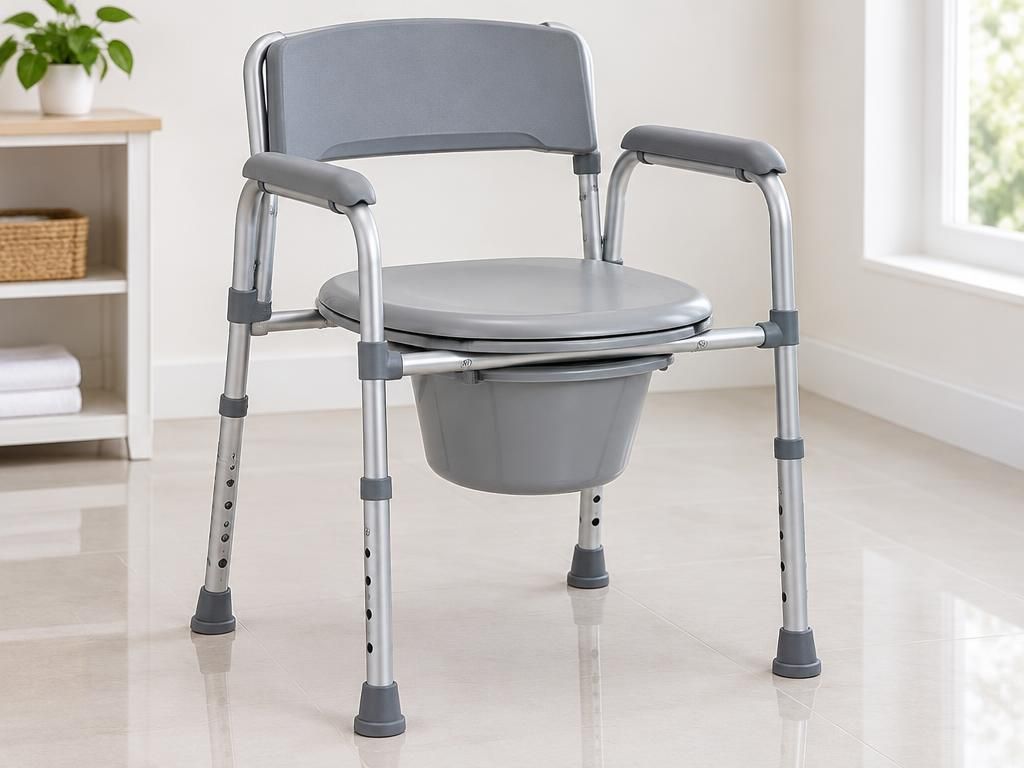 Illustrative commode chairs