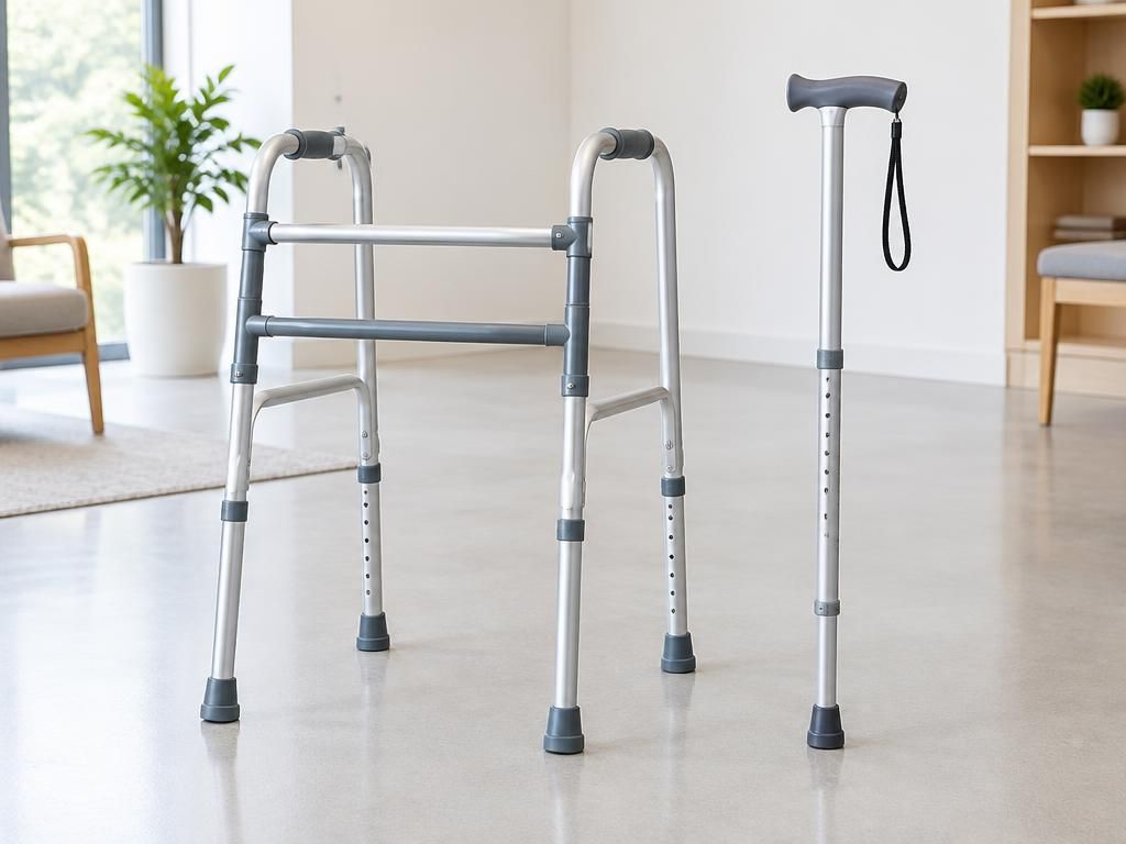 Illustrative walking aids