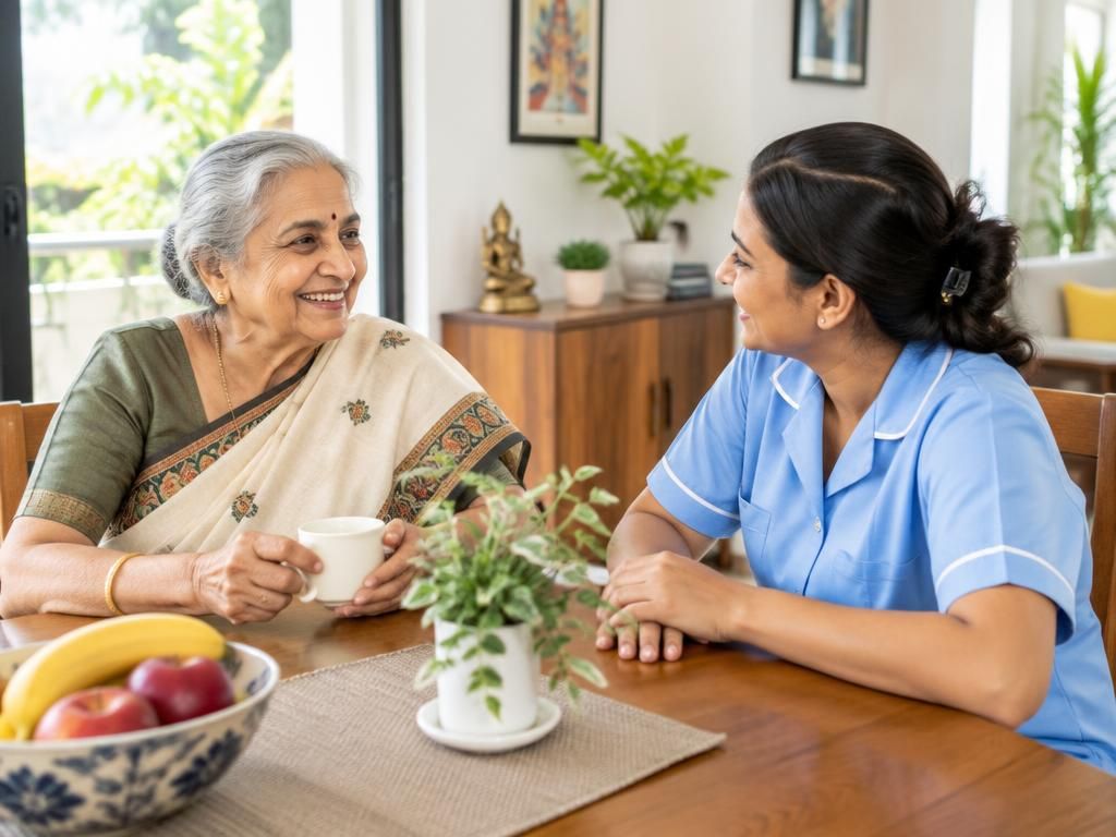 Illustrative old age care